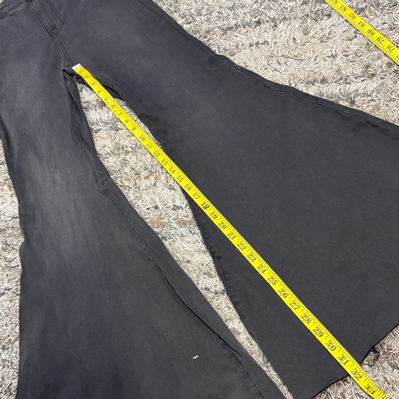 NWT Free People gray high rise flare  pants 28R OB826352 - Picture 9 of 13